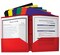 C-Line 2-Pocket Poly Folder, 3 Hole Punched, Assorted Colors, Set of 36